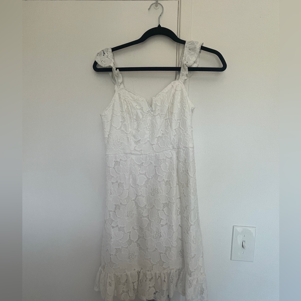 Wild Fable White Lace Mini Dress